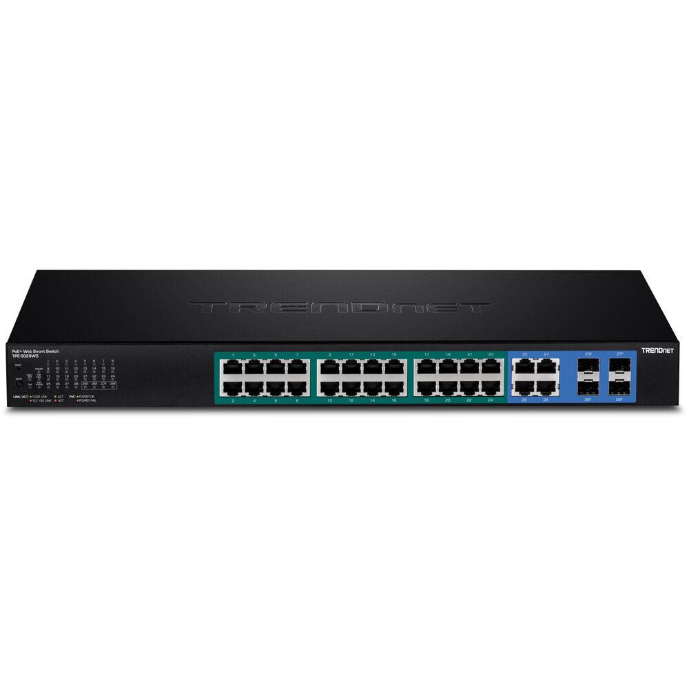Netværksswitch Trendnet Tpe 5028ws Porte Sort på Afbetaling
