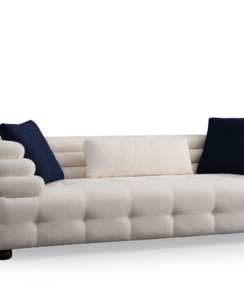 Nordvrk Boston Pers Sofa Hvid Polyester på Afbetaling