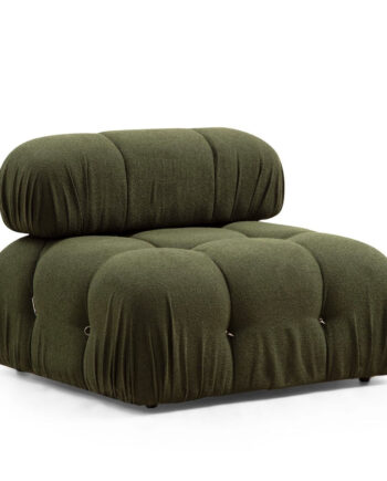 Nordvrk Bubble Pers Modul Sofa Grøn Polyester Sort Plast på Afbetaling
