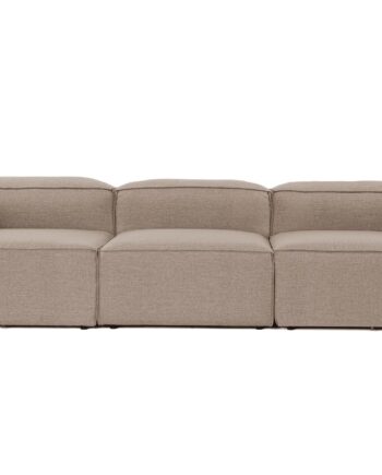 Nordvrk Fora Pers Sofa Brun Hør Plast på Afbetaling