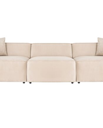 Nordvrk Lora Pers Sofa Creme Stof på Afbetaling