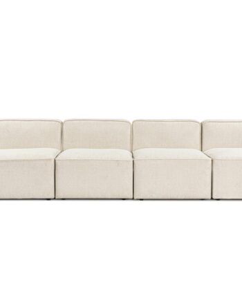 Nordvrk More Sofa Creme Stof på Afbetaling