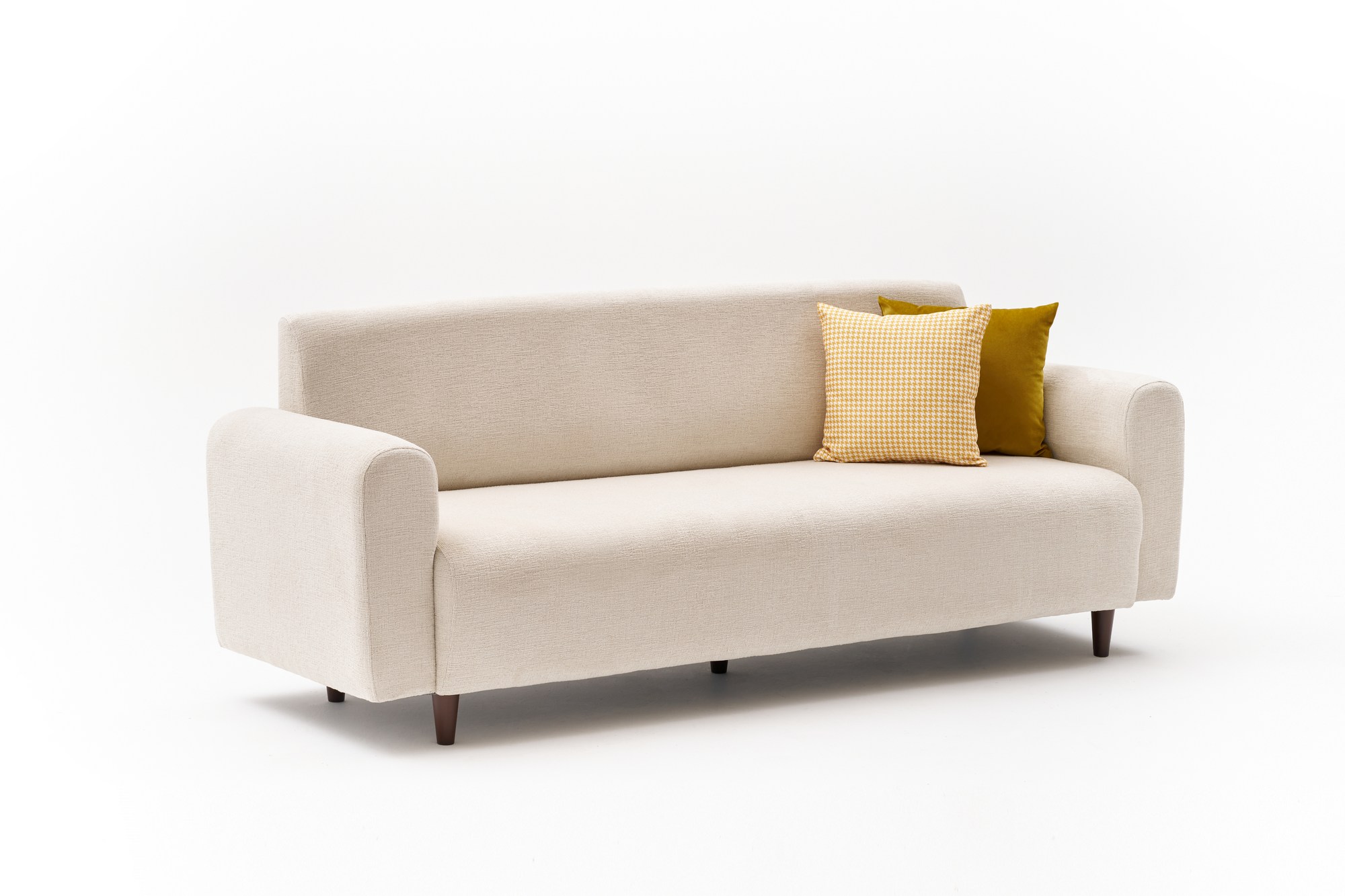 Nordvrk Noya Pers Sofa Creme Chenille Polyester på Afbetaling