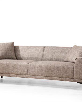 Nordvrk Petra Pers Sofa Fawn Polyester Sort Plast på Afbetaling