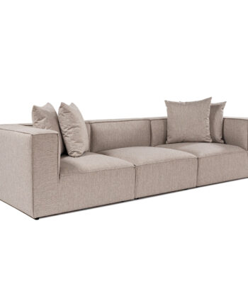 Nordvrk Sora Pers Sofa Sand Beige Stof på Afbetaling