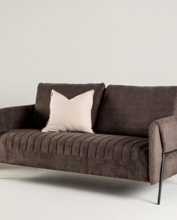 Oban Personers Sofa Brunt Stof på Afbetaling