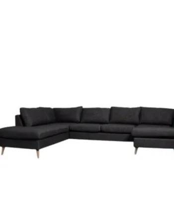 Odense Sofa  Grå Sofa Med Chaiselong på Afbetaling