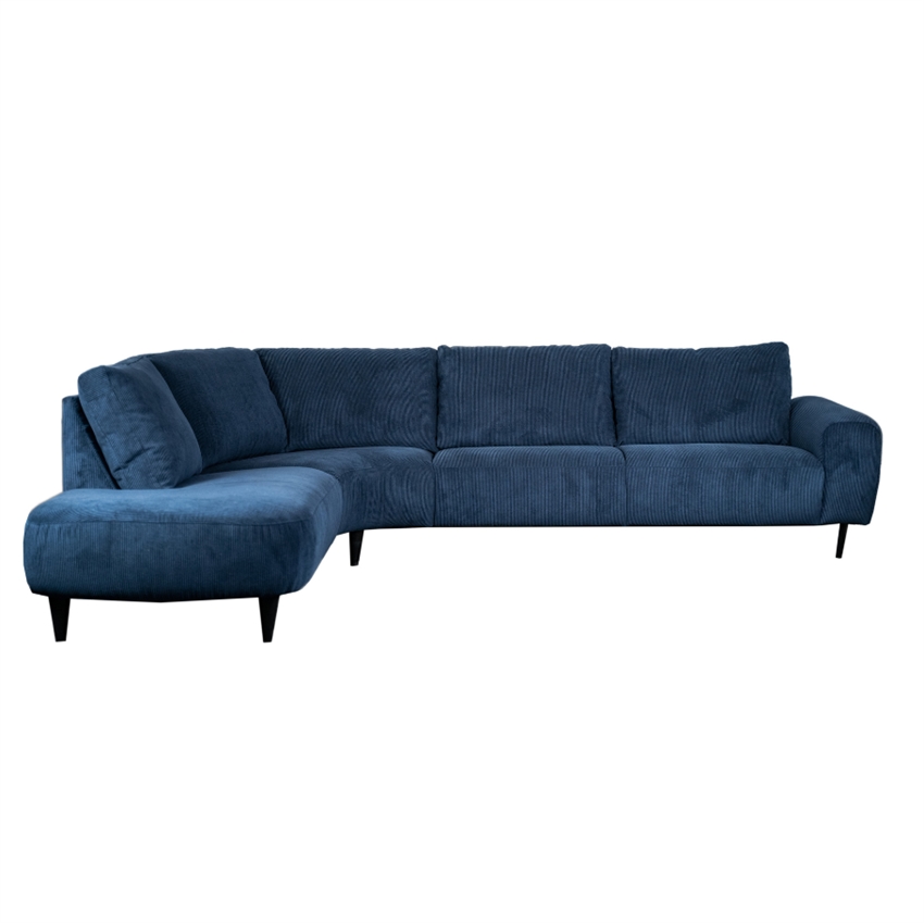 Open End Sofa Hals Sofa Indigo Stof på Afbetaling