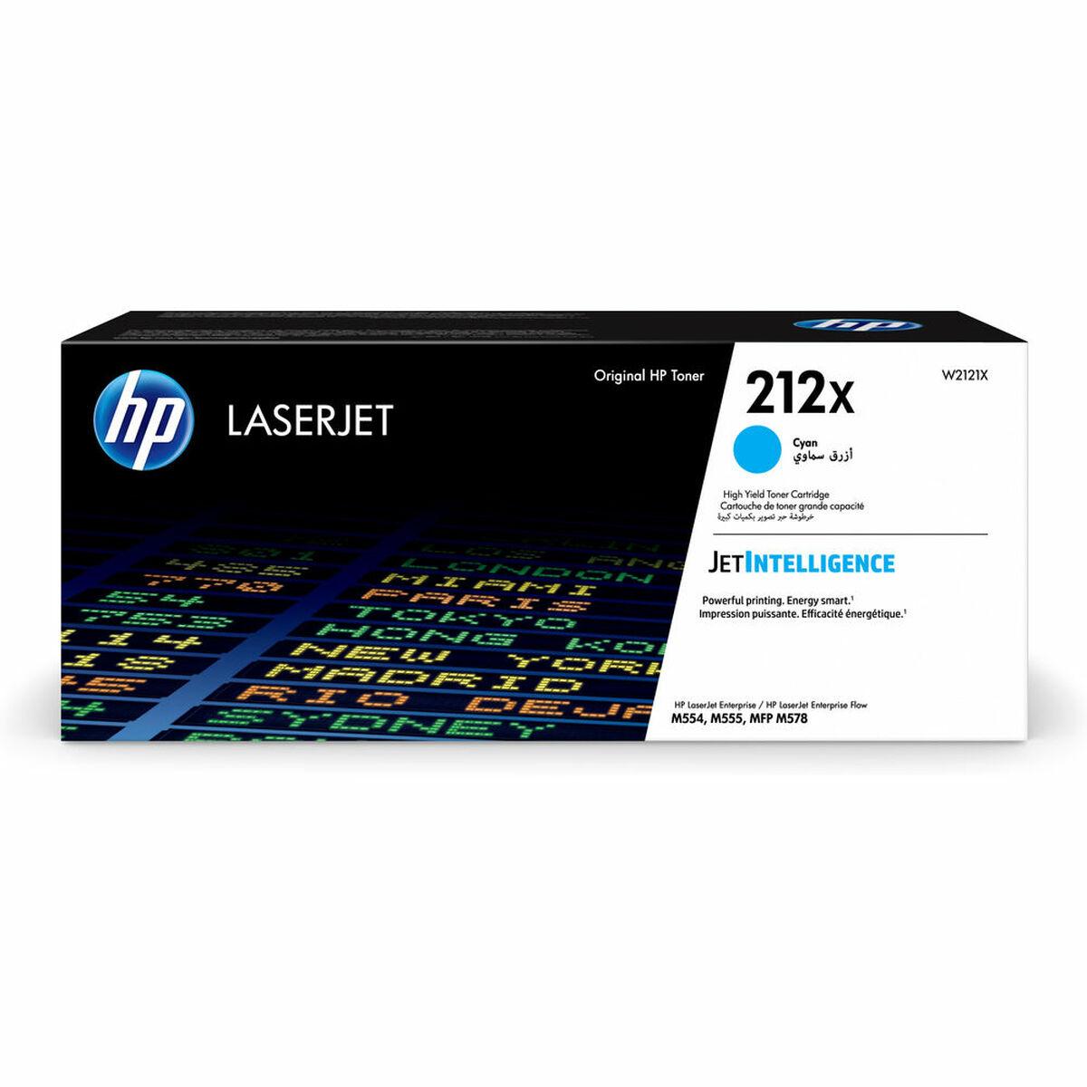 Original Toner W2121x Cyan 212x på Afbetaling