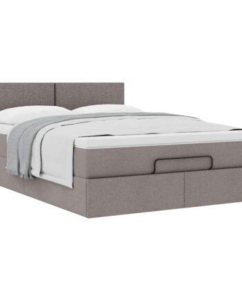 Ottoman Seng Med Madras 140x200 Stof Gråbrun på Afbetaling