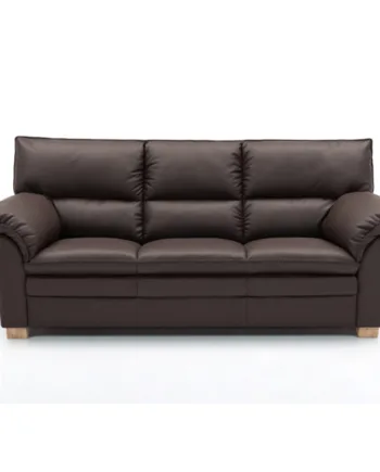 Palma Personers Sofa  Mørkebrun Semi Spalt Læder Ubehandlet Egetræ på Afbetaling