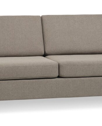 Pan Pers Sofa Antelope Beige Polyester Stof Sort Træ på Afbetaling