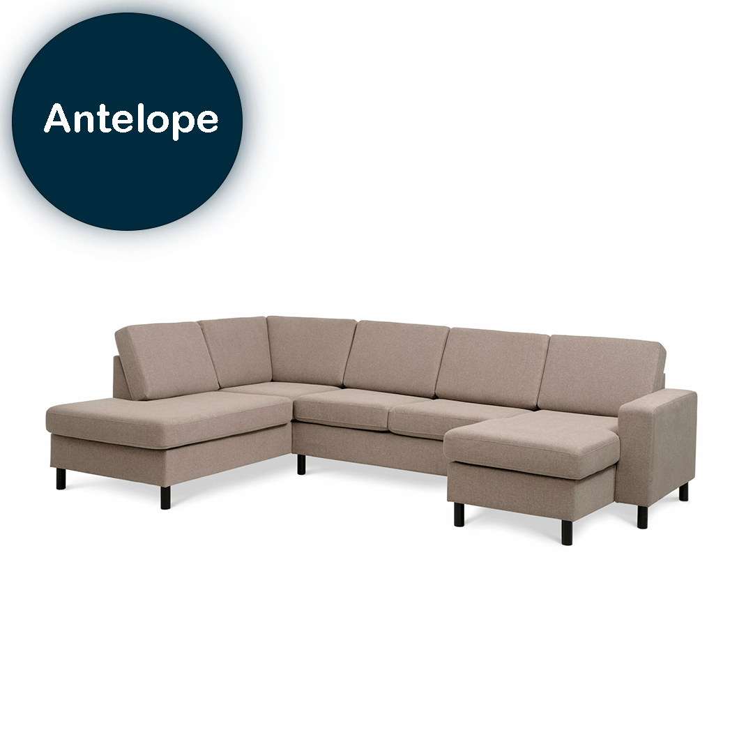 Pan Sofa Højrevendt Antelope på Afbetaling