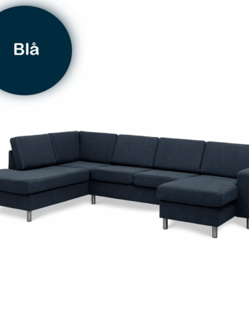 Pan Sofa Højrevendt Blå på Afbetaling
