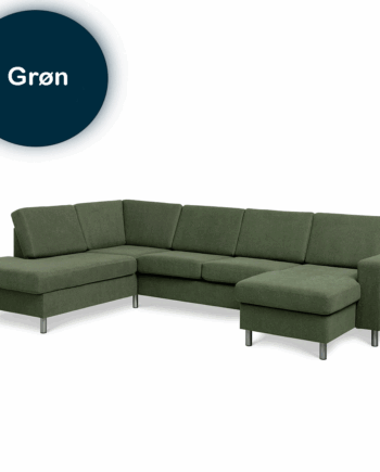 Pan Sofa Højrevendt Grøn på Afbetaling