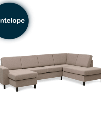 Pan Sofa Venstrevendt Antelope på Afbetaling