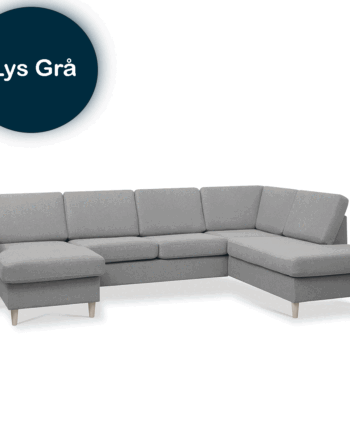 Pan Sofa Venstrevendt Lys Grå på Afbetaling