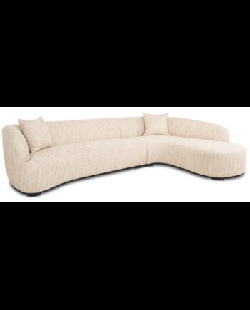 Pandora Højrevendt Chaiselong Sofa Boucl Polyester 344 110 170 Beige på Afbetaling