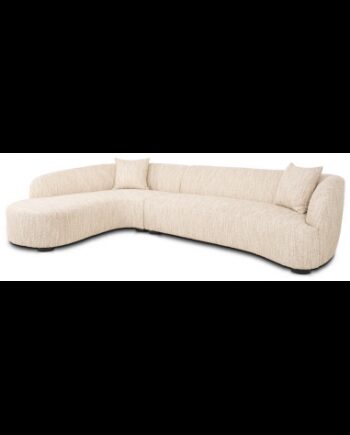 Pandora Venstrevendt Chaiselong Sofa Boucl Polyester 344 110 170 Beige på Afbetaling