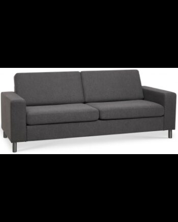 Panset Personers Sofa Polyester B218 D81 Børstet Alugrå Antracit på Afbetaling