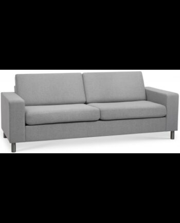 Panset Personers Sofa Polyester B218 D81 Børstet Alugrå Grå på Afbetaling