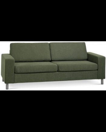 Panset Personers Sofa Polyester B218 D81 Børstet Alugrå Mosgrøn på Afbetaling