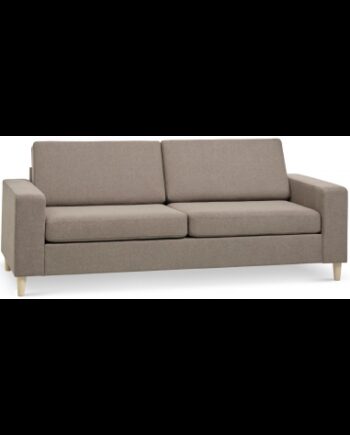 Panset Personers Sofa Polyester B218 D81 Natur Lysebrun på Afbetaling