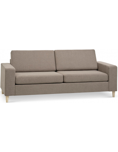 Panset Personers Sofa Polyester B218 D81 Natur Lysebrun på Afbetaling