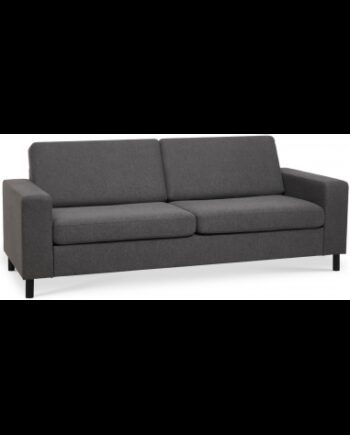 Panset Personers Sofa Polyester B218 D81 Sort Antracit på Afbetaling