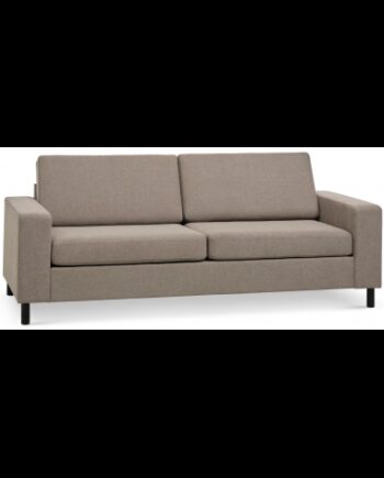 Panset Personers Sofa Polyester B218 D81 Sort Lysebrun på Afbetaling