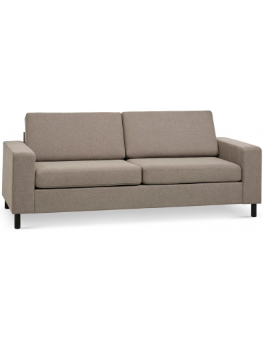 Panset Personers Sofa Polyester B218 D81 Sort Lysebrun på Afbetaling