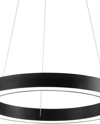 Pendel Lampe Ideal Lux Oracle Sort ø70 Integreret Led Højdejusterbar på Afbetaling
