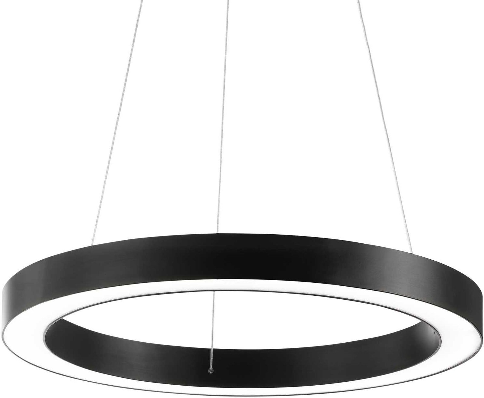 Pendel Lampe Ideal Lux Oracle Sort ø70 Integreret Led Højdejusterbar på Afbetaling