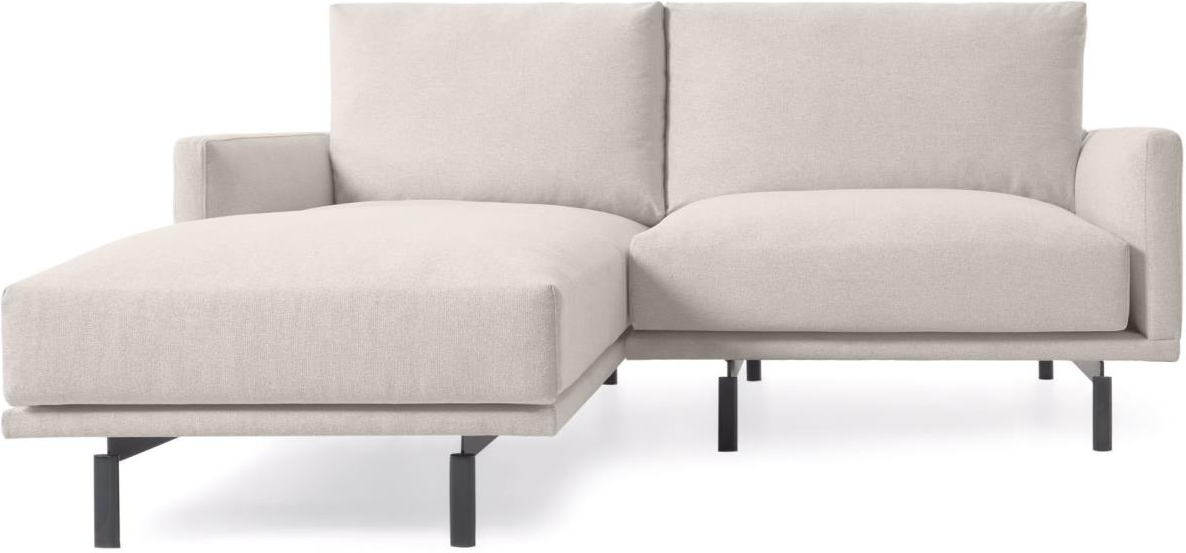 Personers Chaiselong Sofa Loungesofa Kave Home Galene Beige 214x166x94 på Afbetaling