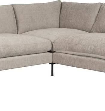 Personers Hjørnesofa Sofa Zuiver Summer Lysgråt Stof på Afbetaling