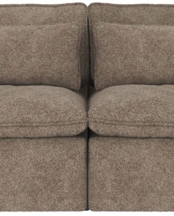 Personers Lounge Sofa Rowico Rawlins Maxi Mørk Beige Anna Polyesterstof Fsc Certificeret på Afbetaling