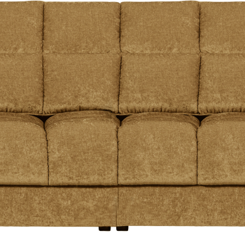 Personers Lounge Sofa Woood Second Date Gylden Polyesterstof på Afbetaling