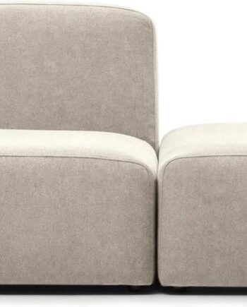 Personers Modulsofa Kave Home Neom Byg Selv Sofa Beige Interlock Vævet Stof Bæredygtig Nordisk Design på Afbetaling
