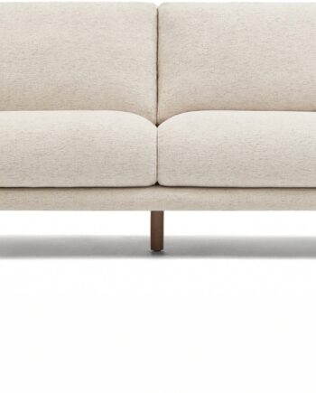 Personers Polstret Sofa Kave Home Karin Chenille Beige Bæredygtig Nordisk Design på Afbetaling