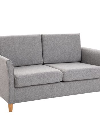 Personers Sofa  Aftagelige Hynder  Hør Skum Gummitræ  Lysegrå  141 på Afbetaling