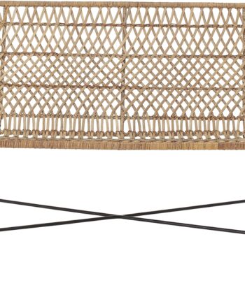 Personers Sofa Bloomingville Hallie Flettet Rattan Natur 120x61x80 på Afbetaling