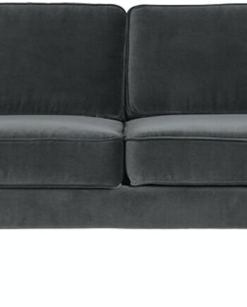 Personers Sofa Broste Copenhagen Wind Mat Sort Velour 20088 på Afbetaling