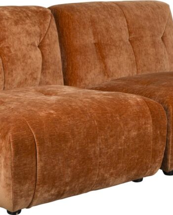 Personers Sofa Dutchbone Giada Kastanjebrun Polstret Polyester Med Skum H76xb184xd91 på Afbetaling