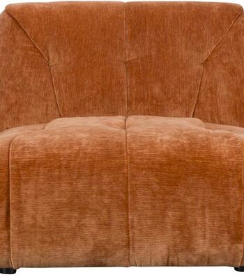 Personers Sofa Dutchbone Giada Rødbrun Polyester Polstret på Afbetaling