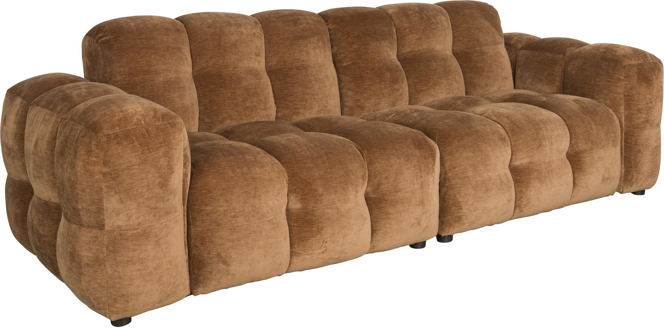 Personers Sofa Dutchbone Hackman Kastanjebrun Polyester Retro Design på Afbetaling