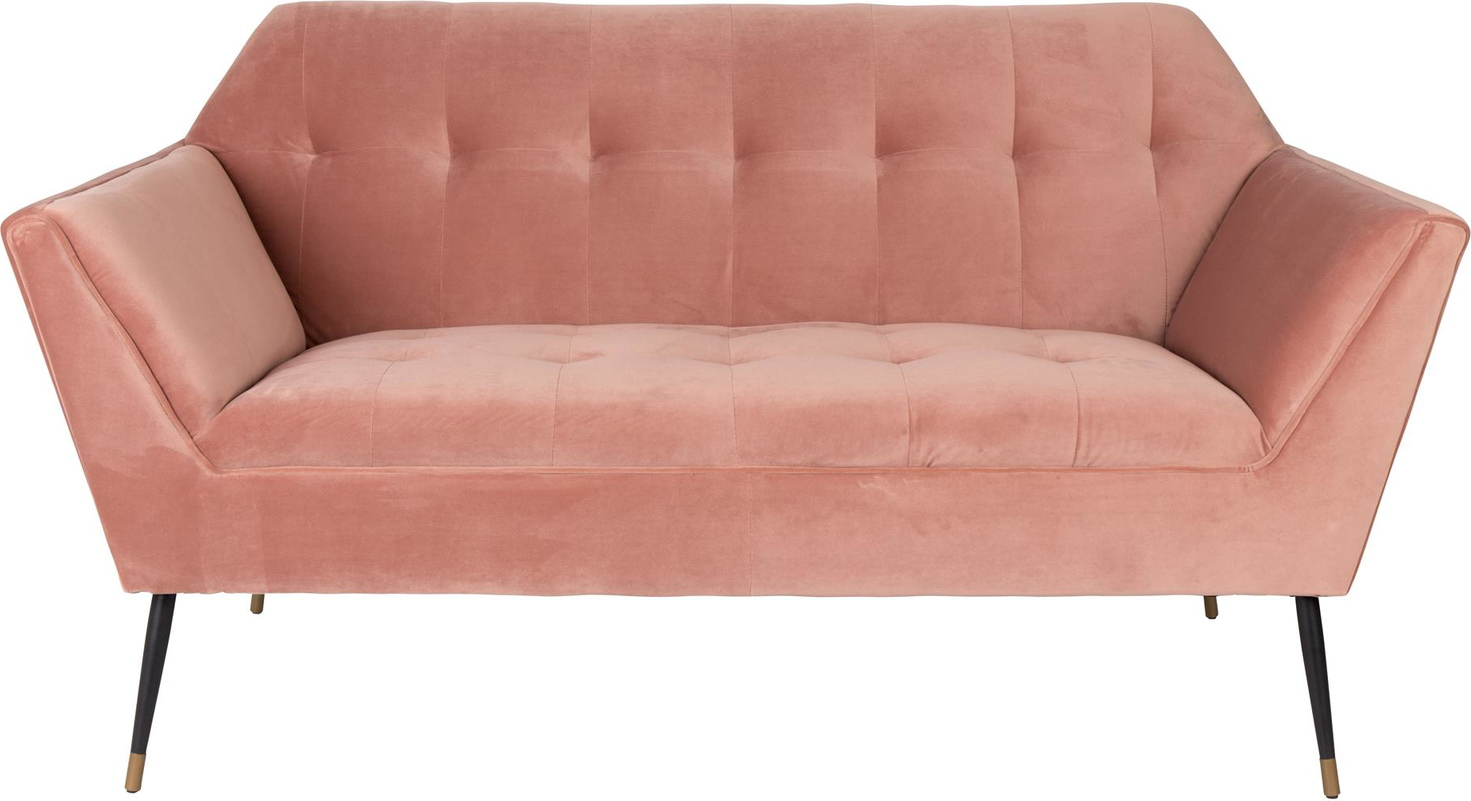 Personers Sofa Dutchbone Kate Støvet Rosa Stof H80 B148 D79 på Afbetaling