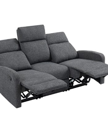 Personers Sofa Individuelt Justerbare Ryglæn Fodstøtte Stofbetræk Metal Grå på Afbetaling