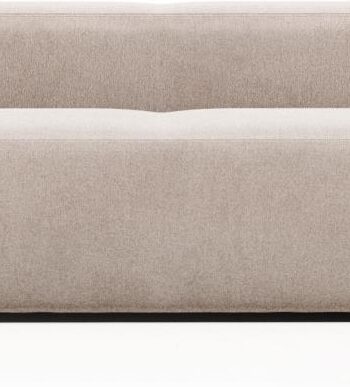 Personers Sofa Kave Home Blok Beige Polstret Stof Nordisk Design Pletbestandig Bæredygtig på Afbetaling