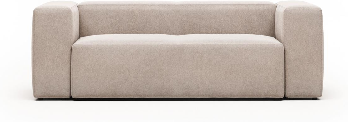Personers Sofa Kave Home Blok Stof Beige Nordisk Design B210xd100 Pletafvisende på Afbetaling