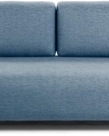 Personers Sofa Kave Home Compo Blå Nordisk Design Pletresistent Stof Med Aftagelige Betræk på Afbetaling